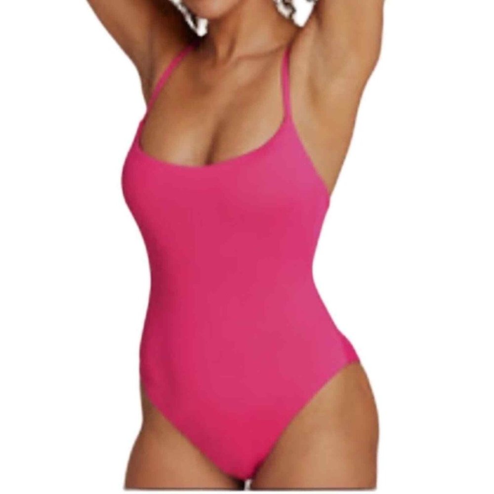 Andie Swim The Fiji One-Piece in Neon Hibiscus